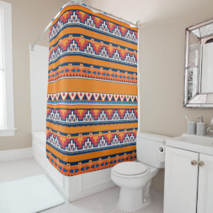 Rideaux De Douche Motif de style autochtone Boho du sud-ouest