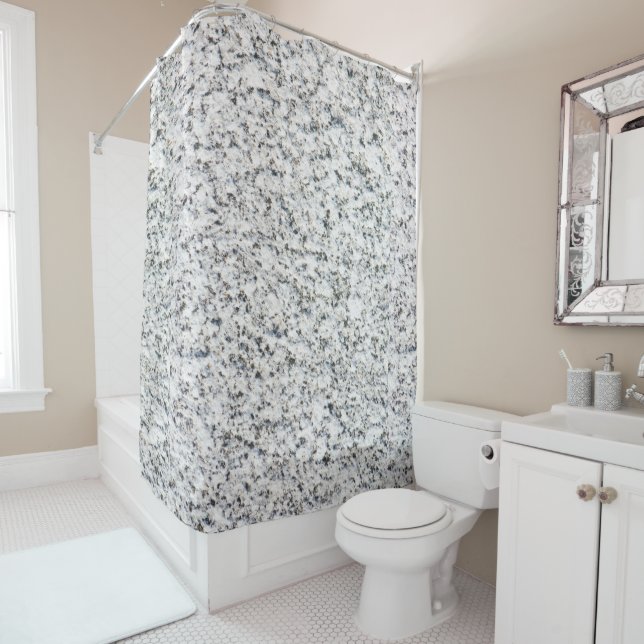 Rideaux De Douche Motif de surface en granit (En situation)