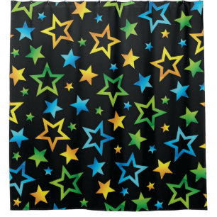 Rideaux De Douche Motif d'étoiles