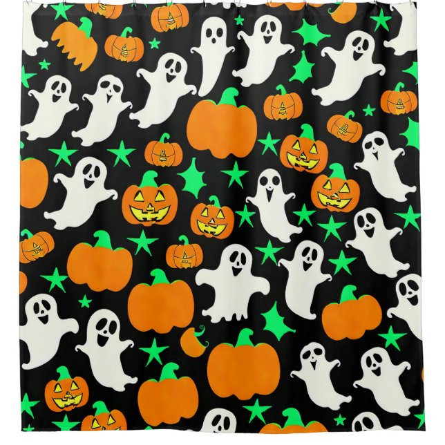 Rideaux De Douche Motif d'Halloween (Devant)