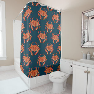 Rideaux De Douche Motif du crabe côtier