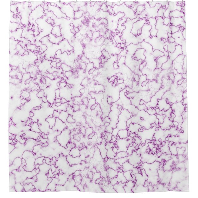 Rideaux De Douche Motif en marbre violet (Devant)