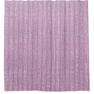Rideaux De Douche Motif en tricot rayé Jersey en rose poudré