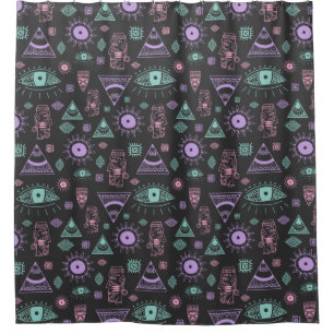 Rideaux De Douche Motif ethnique/oculaire