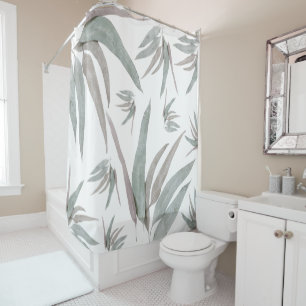 Rideaux De Douche Motif Feuille de l'Eucalyptus