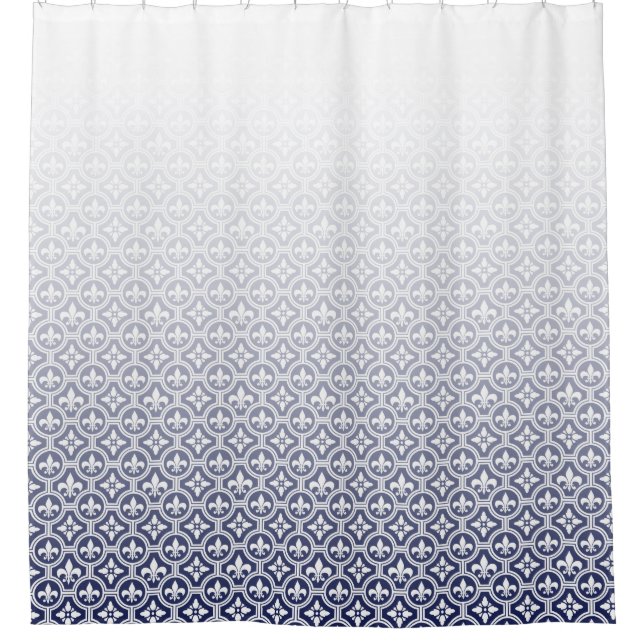Rideaux De Douche Motif fleur de lis (Devant)