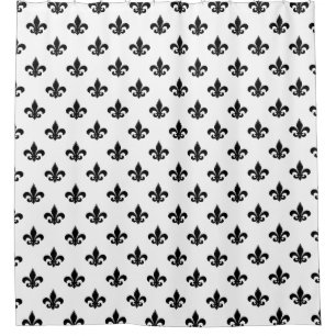 Rideaux De Douche motif Fleur de Lis