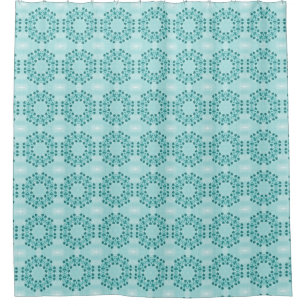 Rideaux De Douche Motif floral, bleu Turquoise