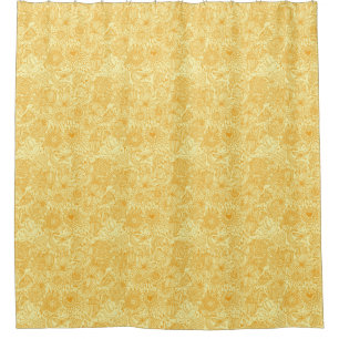 Rideaux De Douche Motif floral d'été dans des couleurs chaudes