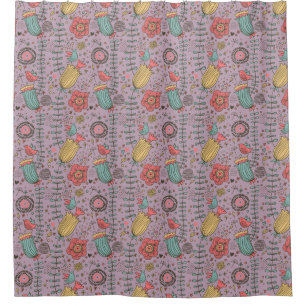 Rideaux De Douche Motif floral élégant avec des fleurs