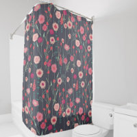 Motif floral foncé
