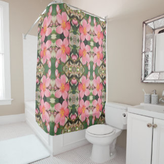 Rideaux De Douche Motif floral rose