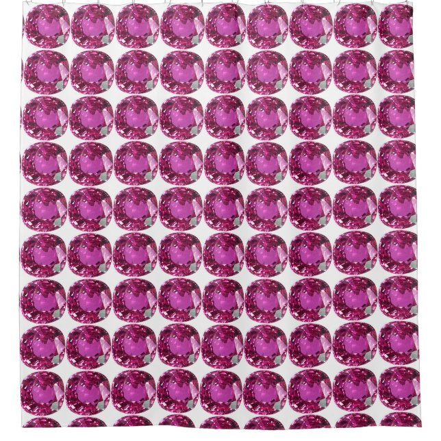 Rideaux De Douche Motif Gem rose (Devant)