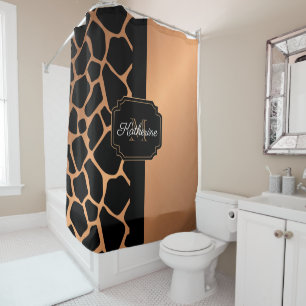 Rideaux De Douche Motif Giraffe