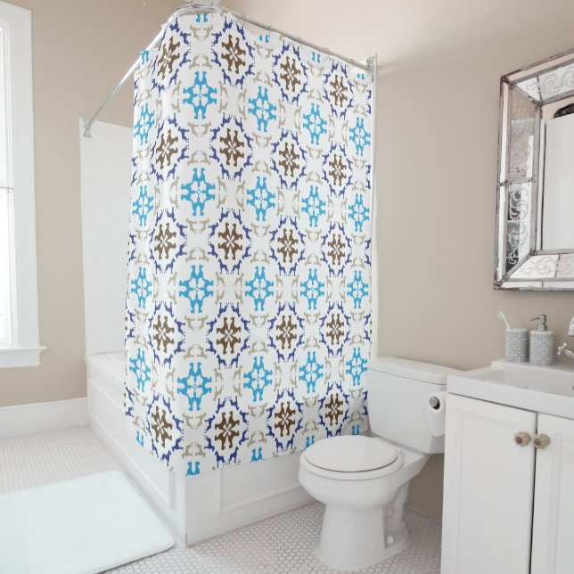 Rideaux De Douche Motif graphique fin Great Dane (En situation)