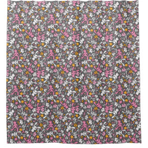 Rideaux De Douche motif gris de kawaii