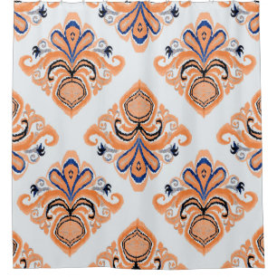 Rideaux De Douche Motif kat coloré dans le style vintage. Elégant et