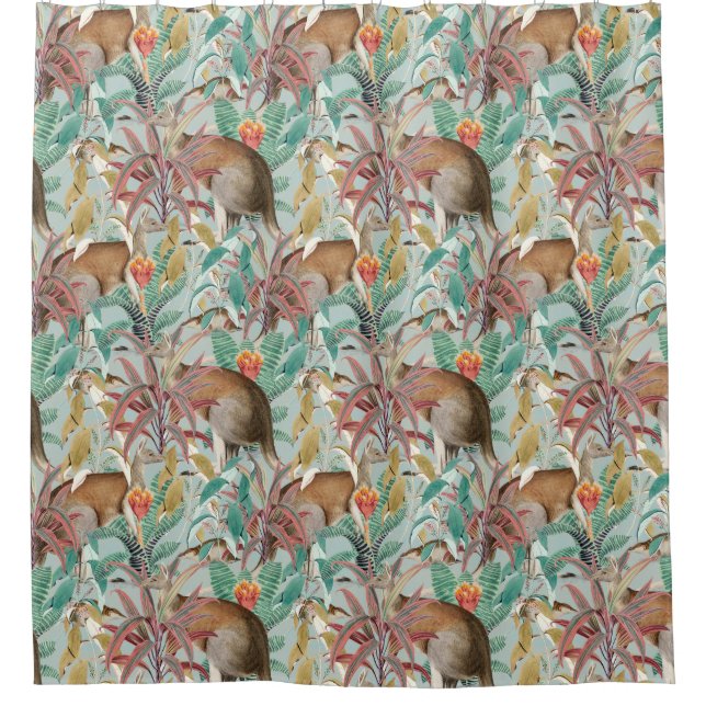 Rideaux De Douche Motif Kenguru (Devant)