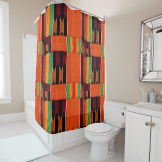 Rideaux De Douche Motif Kente Cloth
