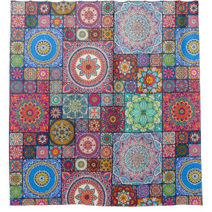 Rideaux De Douche Motif Mandala