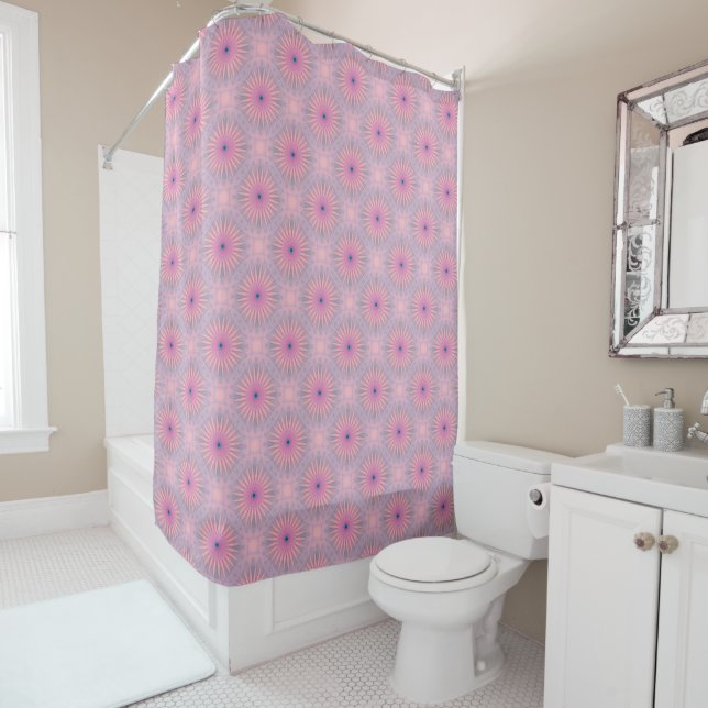 Rideaux De Douche Motif Mandala (En situation)