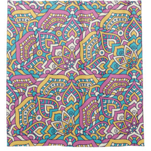 Rideaux De Douche Motif Mandala