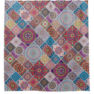 Rideaux De Douche Motif Mandala