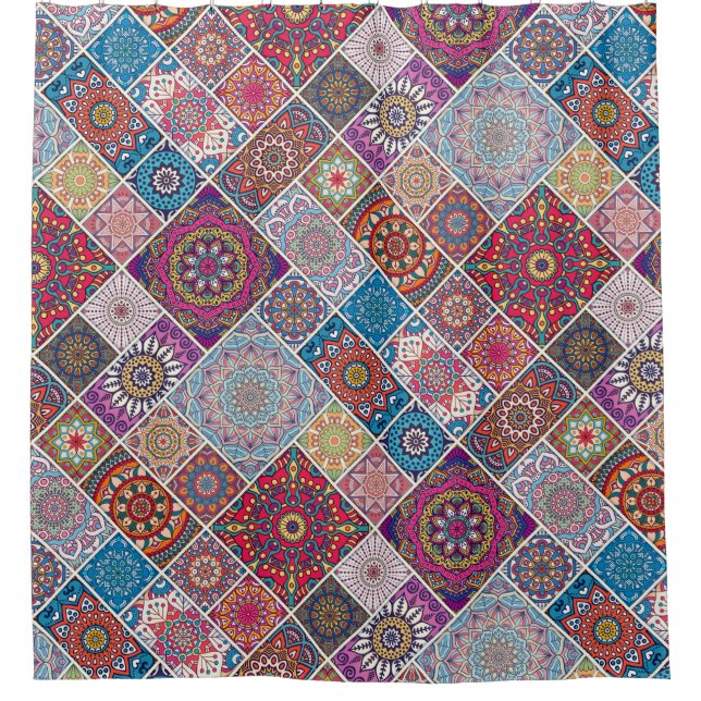 Rideaux De Douche Motif Mandala (Devant)
