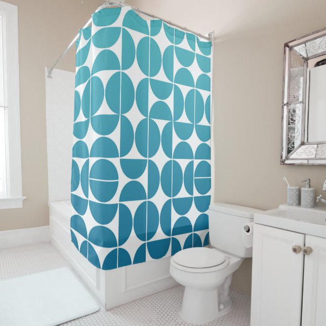 Rideaux De Douche Motif MCM Bold Blues (En situation)