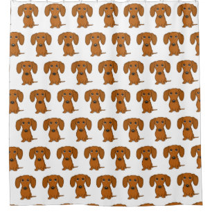 Rideaux De Douche Motif mignon Dachshunds Amoureux des chiens Wien