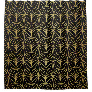 Rideaux De Douche Motif minimaliste géométrique Art déco