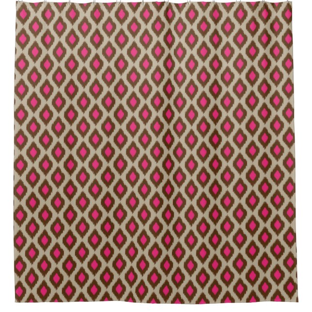 Rideaux De Douche Motif moderne d'ikat (Devant)