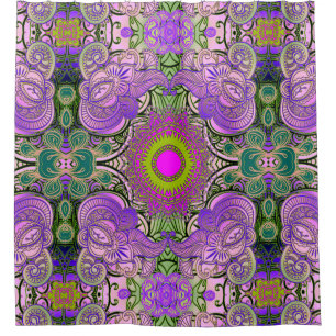 Rideaux De Douche Motif Mosaïque Paisley II + vos idées