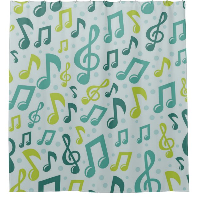 Rideaux De Douche Motif musical (Devant)