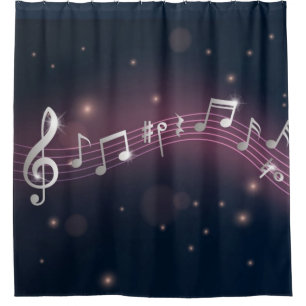 Rideaux De Douche Motif musical