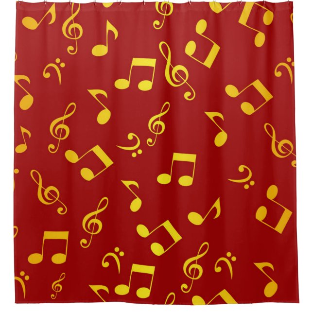 Rideaux De Douche Motif musical (Devant)