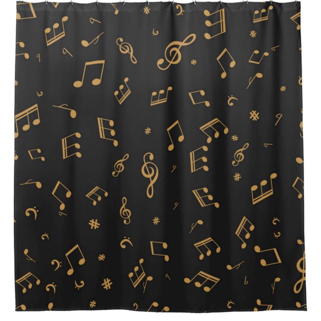 Rideaux De Douche Motif musical (Devant)
