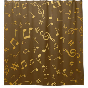 Rideaux De Douche Motif musical