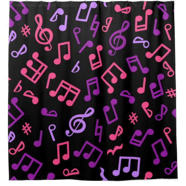 Rideaux De Douche Motif musical (Devant)