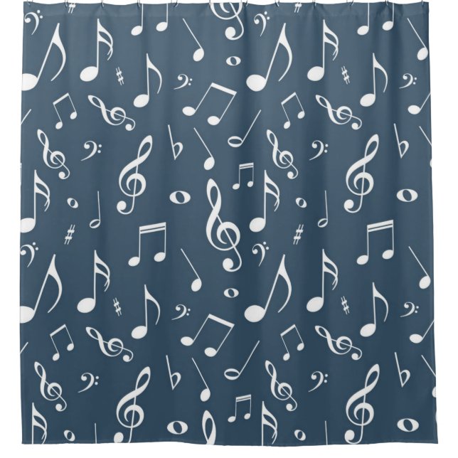 Rideaux De Douche Motif musical (Devant)
