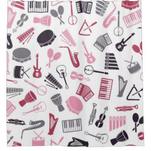 Rideaux De Douche Motif musical