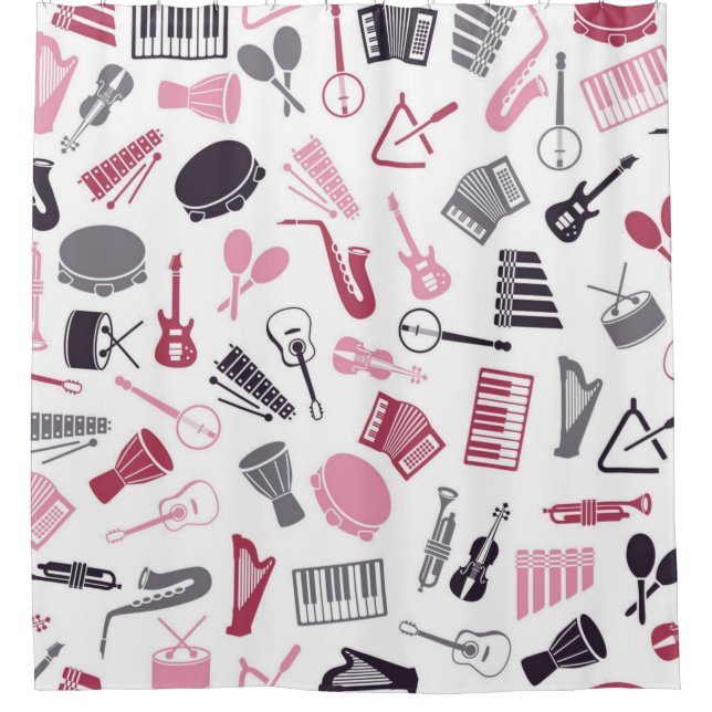 Rideaux De Douche Motif musical (Devant)