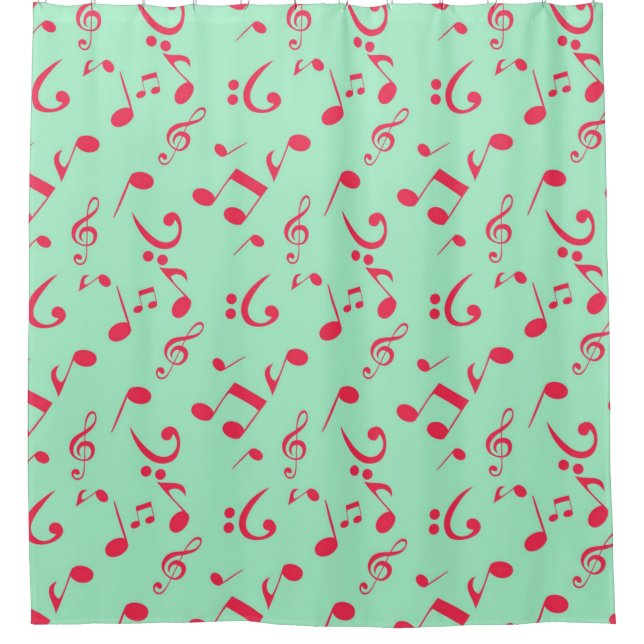 Rideaux De Douche Motif musical (Devant)