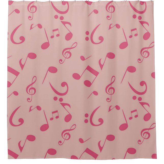 Rideaux De Douche Motif musical (Devant)
