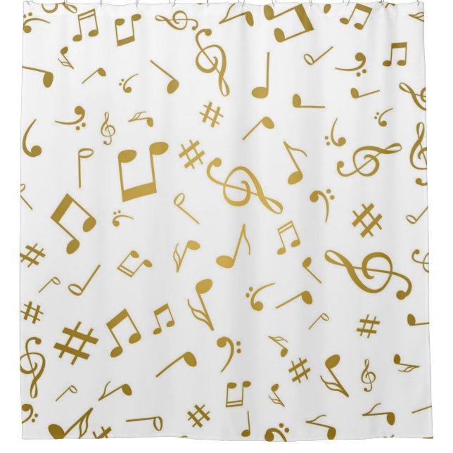 Rideaux De Douche Motif musical (Devant)