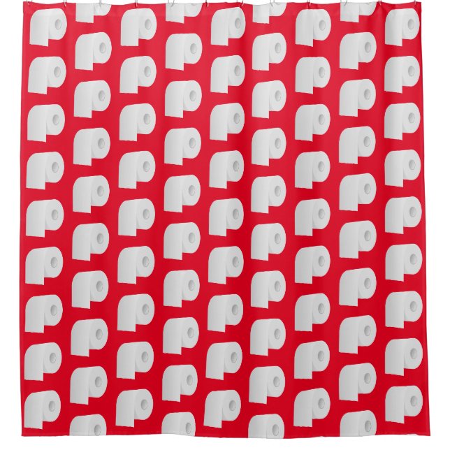 Rideaux De Douche Motif papier toilette (Devant)