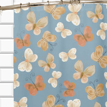 Motif papillon bleu
