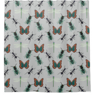 Rideaux De Douche Motif papillon coloré