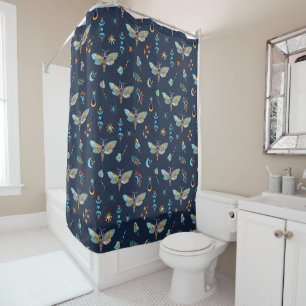 Rideaux De Douche Motif papillon de la teigne