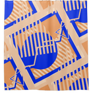 Rideaux De Douche Motif Pop Art sans soudure. Texture couleur Abstra